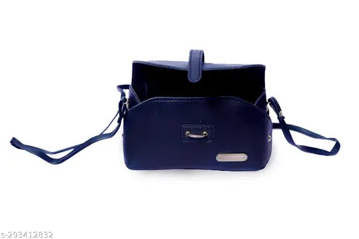 Darkzom fashionable black sling bag with a shoulder strap