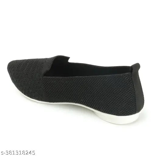 Black mesh slip-on sneakers for women - earth steps latest design, trending and comfortable