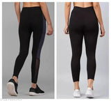 Striped modal GREENSHADE jegging for women's gym & casual wear, fully stretchable and comfortable