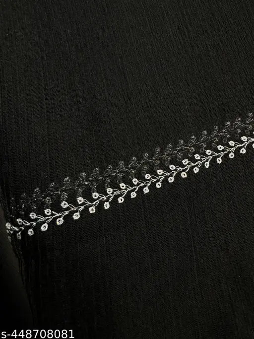 Embellished super net saree with Bangalori silk blouse, beautiful silver zari embroidery and glitter sequins