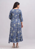 Viscose rayon Anarkali kurtas with floral print, suitable for any occasion, women's fashion from India