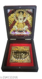 KSB Shri Khatu Shyam Baba Charan Swaroop glass photo frame, 9.5 CM x 4 CM x 11 CM, ideal for Pooja Mandir, Office Temple, and Home Decor