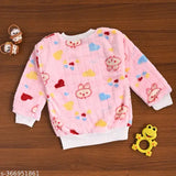 Stylish cotton blend panda-printed long sleeved sweater for kids aged 3-6 years, India origin