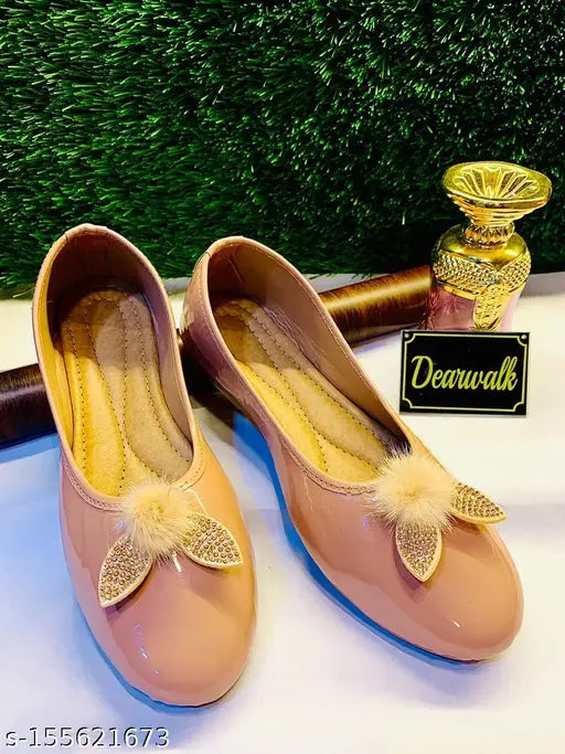 Synthetic Marbel Butterfly Bellies loafers, lightweight comfort for summer with traditional appeal. Indian sizes: 4-10