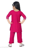 Rayon Festive Party Kurta & Trouser Set for Girls, India-made premium quality jazzy gathering clothes