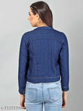 Denim kitty patch jacket, XL, Indian-made, enhances bold style with western wear