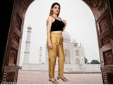 Cotton Silk blend pants with premium cotton lining, self-design net pattern, and multiple sizes available from A.H.N.Enterprises