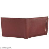 Classic world PU wallet, detachable stylish card holder for men, solid net design, 2 compartments