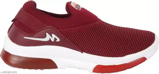 Red and white casual sneakers for boys
