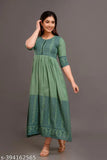 Rayon embroidered Anarkali Kurta, modern Indian women's fashion, single sizes M-XXL for daily wear or events