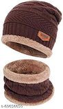Wool skull hat with nack, stackable