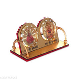 Golden Acrylic Khatu Shyam Murti Statue, compact car dashboard decor or home/office showpiece