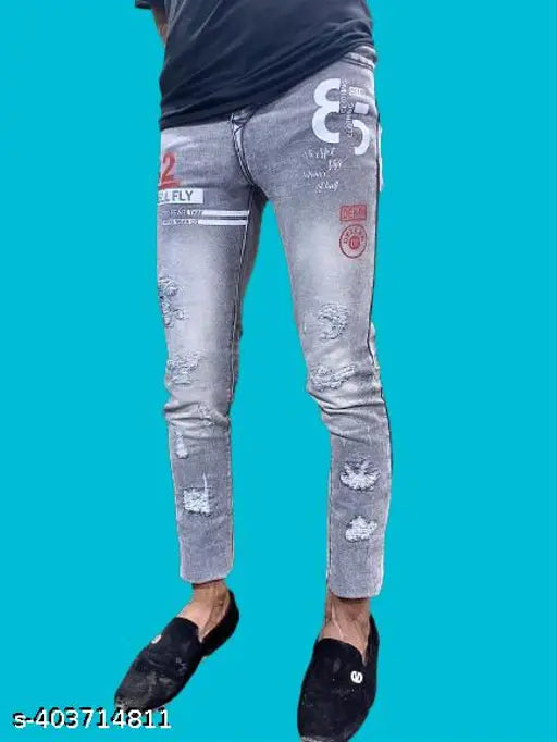 Hardlegends denim jeans solid pack of 1, Indian-made 24"x42", 26"x42", 28"x42" classic denim for men