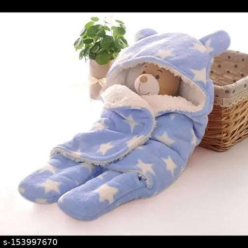 Sherpa bear-shaped baby blanket, soft poly blend for newborn to 6 months, Fashionistas Attic