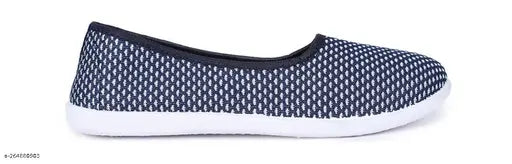 Synthetic slip-on ballerinas for women and girls, celebrating style with a blend of western and ethnic flair