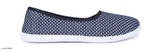 Synthetic slip-on ballerinas for women and girls, celebrating style with a blend of western and ethnic flair