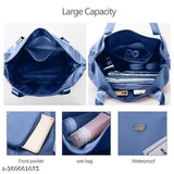 Large capacity women's handbag, waterproof design, lightweight, fashion everyday ladies, carry-on luggage, fixed strap, foldable bag