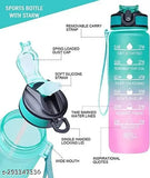 Indigo Leakproof BPA-Free Sipper Water Bottle, 800ml, Multicolor - Durable for office, gym, school, features silicone straw and carry strap