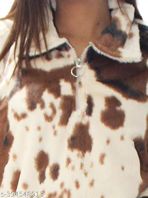 Women Tie-dye Fur Over Size Sweatshirt .