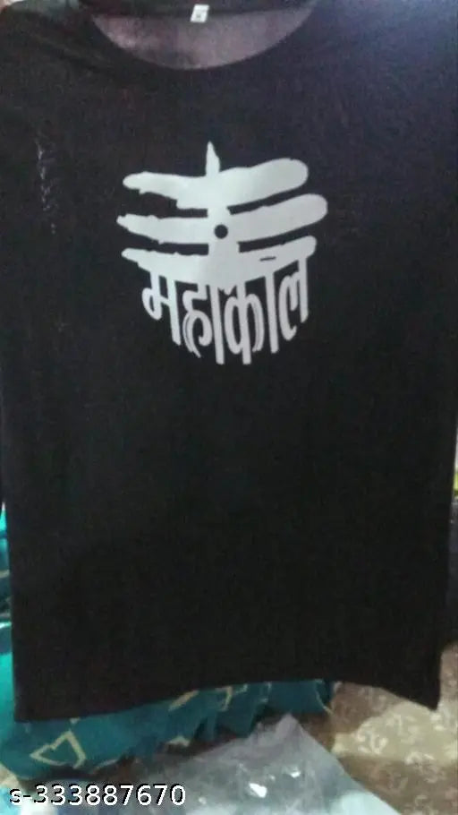 Full black polyester long-sleeved shirt with printed net pattern, size S-XL. Indian-made fashion apparel