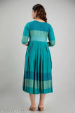 Printed Rayon Mayra Anarkali Kurti - Three-Quarter Sleeve, Round Neck, Flared Hem, M, L, XL, XXL
