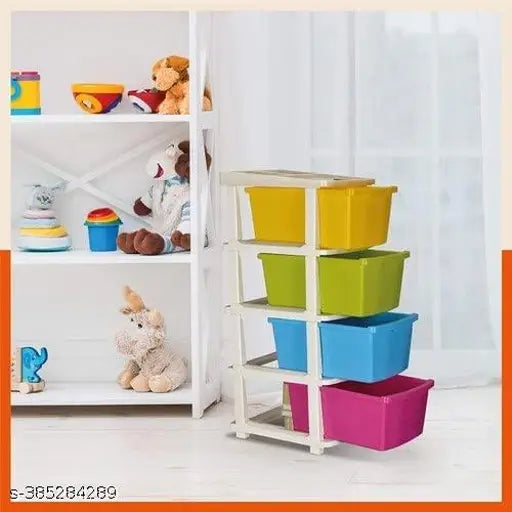 Five-tier multicolored storage organizer