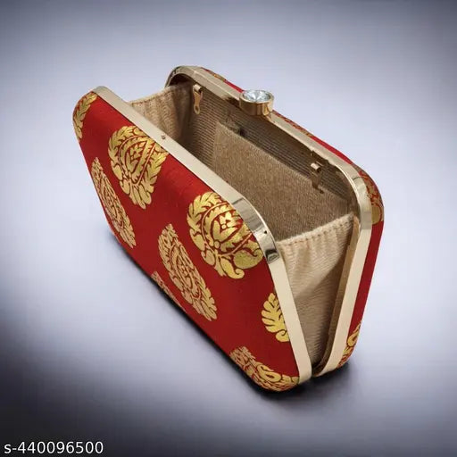 Barbedos print women's clutch