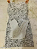 Grey cotton kurti set for women, girls, best quality