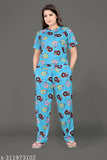 Trending printed net night suit combo pack of 2 polycotton pyjamas, short-sleeved Indian sleepwear set for men