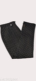 Black and white embellished cotton pants for women set, both with side pockets - Indian origin