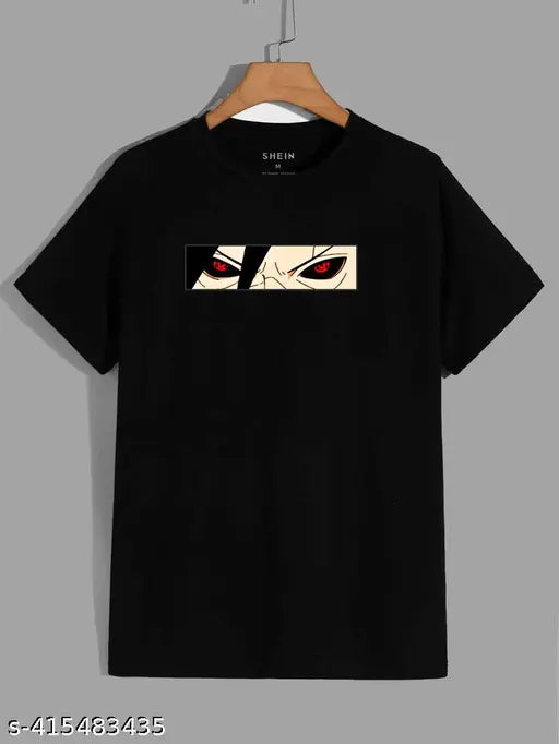 Lightweight cotton Naruto Madara Uchiha unisex t-shirt, round neckline and short sleeves with graphic print