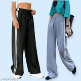 Solid teri cotton Korean-style cobo pants in women's sizes, Indian-made