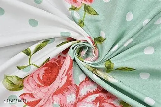 Glace cotton floral superfine double fancy bedsheet set, upgrades your summer bedroom with 2 pillow covers
