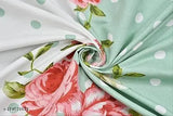 Glace cotton floral superfine double fancy bedsheet set, upgrades your summer bedroom with 2 pillow covers