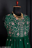 Black and white embroidered georgette women's kurta with sharara set
