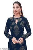 Black and gold printed rayon kurta