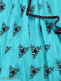 Sky Blue Semi-Stitched Net Lehenga Choli with Embroidered Blouse and Dupatta, Indian Ethnic Wear
