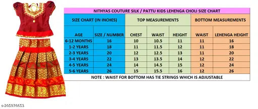 Maroon and golden yellow paisley silk lehenga choli with pattu pavadai and pattu langa jacket for girls, embellished with zardozi stitch. Perfect traditional wear for birthday, festivals, parties, or weddings. Hand wash recommended