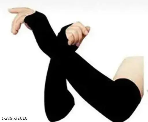 Dark blue cotton gloves with wrist bands
