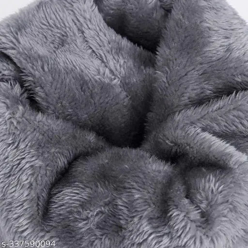 Blue woolen winter cap set with muffler and gloves (pack of 3), cozy winter essentials for cold weather