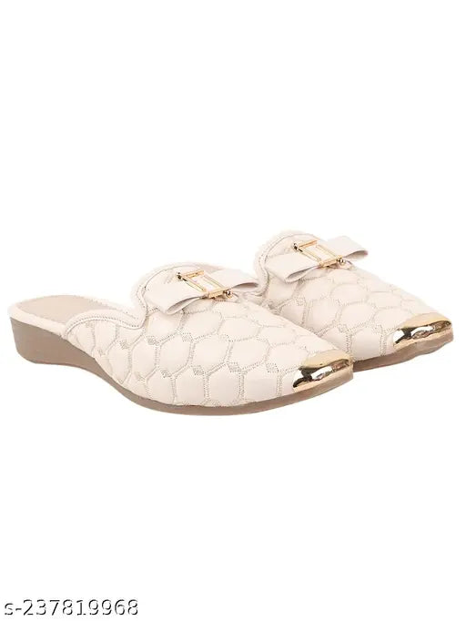 Synthetic leather ethnic flat bellies sandals for women and girls, comfortable and stylish footwear perfect for college or evening wear, made in India