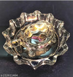 Crystal glass turtle plated Feng Shui tortoise plate, handicraft & artifact for Vastu Yantra and Feng Puja Articles, promotes prosperity and harmony
