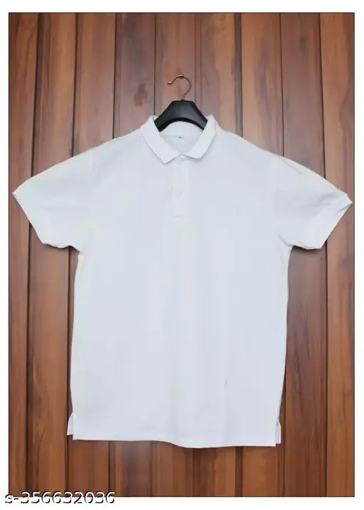 Cotton short-sleeve solid plain men's t-shirt, trendy retro style, new cotton apparel from India