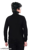 HIGHNECK COMBO FOR KIDS BOYS AND GIRLS SKIVY WOOLEN SWEATER WINTER WEAR FOR KIDS Boys Black white Wool Sweaters Pack Of 2