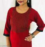 Plus-size rayon slub embroidered kurta set with palazzos, three-quarter sleeves, 7XL for xxl to 7xl size category