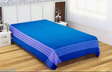 Blue Tuni Mani Sata Devadas Cotton Flat Sheets (50x90 inches, 41x75 Feet) for Home/Hospitals/Hotels, pack of 2