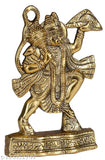 Golden metal Hanuman idol with flute, height 65 inches - MyTrendy Crafts Ganesh statue for home decor