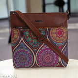 Multi-colored, paisley-printed, printed fabric, long strap, lightweight, travel, handcrafted, jute, ecofriendly, crossbody, shoulder, durable, collage, girl, party, office