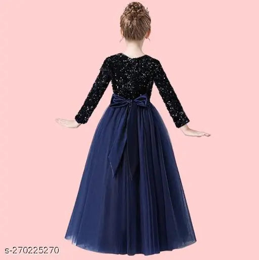 girls new full length maxi gown dress for parties and festivals, vibrant party wear for kids aged 5-16 years, India-made, perfect occasion attire on hanger