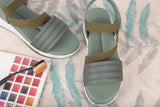 Lightweight, breathable Combo Bellies for women - solid color, slip-on design for easy-going comfort, non-slip and shockproof sole